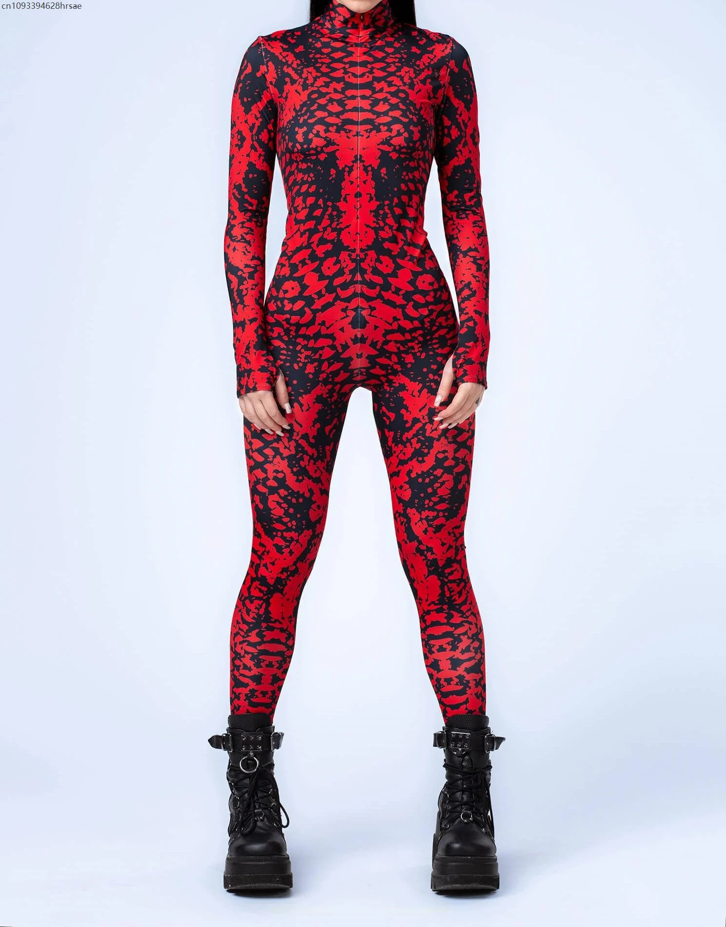 

Gothic Cyber 3D Print Cosplay Jumpsuit Women Men Bodysuit Halloween Holiday Party Costume Performance Romper Zentai Suit 2025