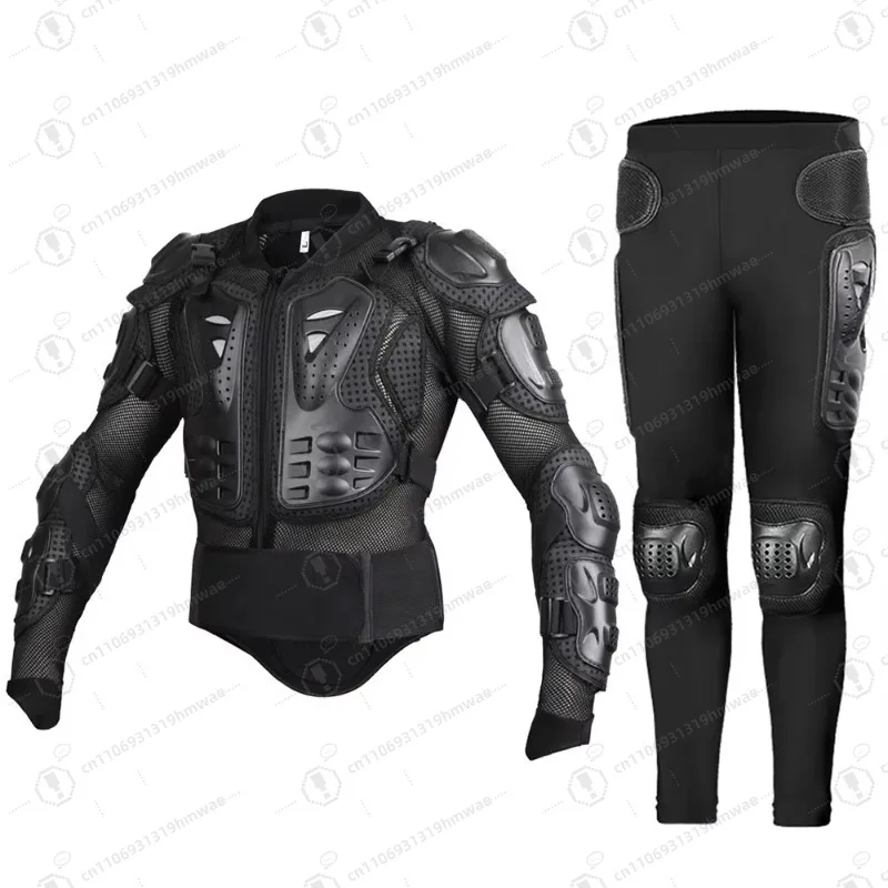 

Motorcycle Racing Armored Jacket and Trouser Set for Outdoor Safety Protection for Off-road Bike Riding