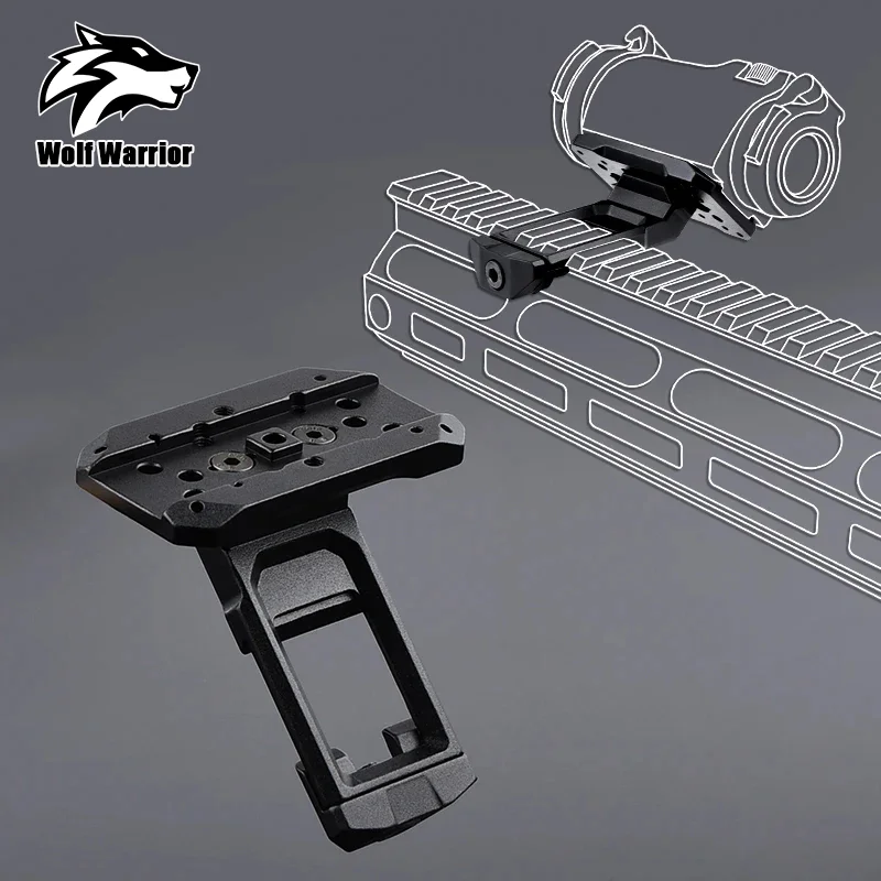 

WADSN Tactical Metal Side Mount SI 45°Offset Optics Mounting Base T001T002 Red Dot Holographic Bracket RMR Hunting Accessories