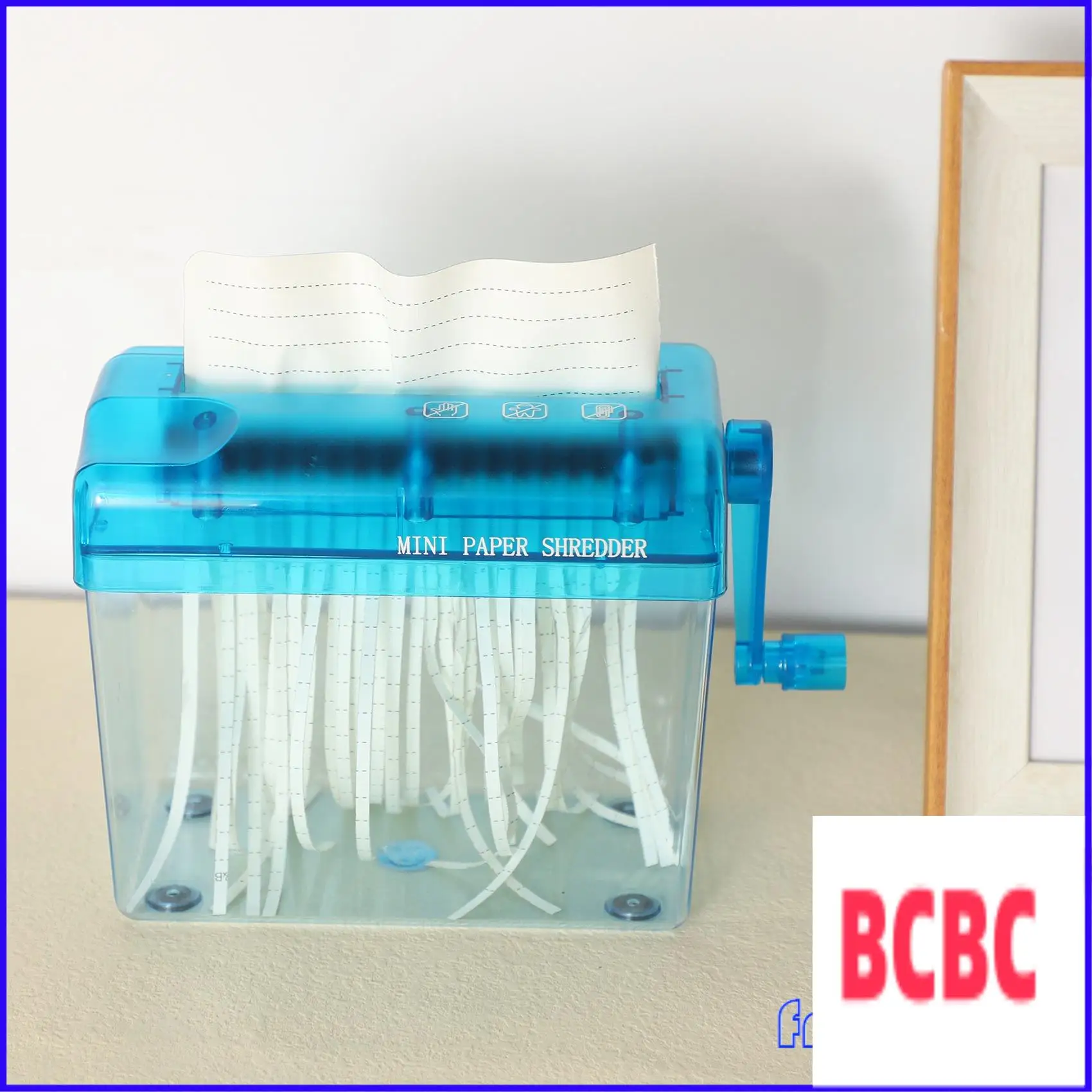 

BB-Mini Blue Shredder Crusher Destroyer Paper Documents Cutting Machine