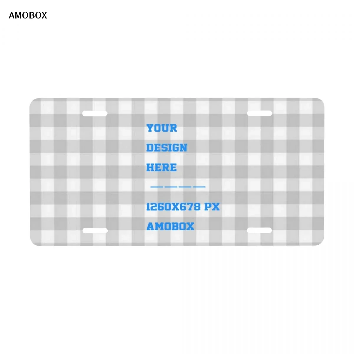 AMOBOX-Personalized License Plate for Toy Car and Bike, Custom, 6x12 Inches