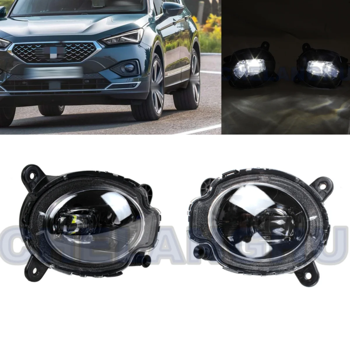 

LED fog light For Seat Tarraco 2019 2020 2021 2022 2023 Pair Left+Right Front Fog Lamp car accessories 5JF941701 5JF941702