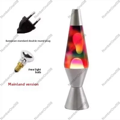 Rainbow  Liquid Motion Wax Lamp Jellyfish Floating Night Light for Desk Decor
