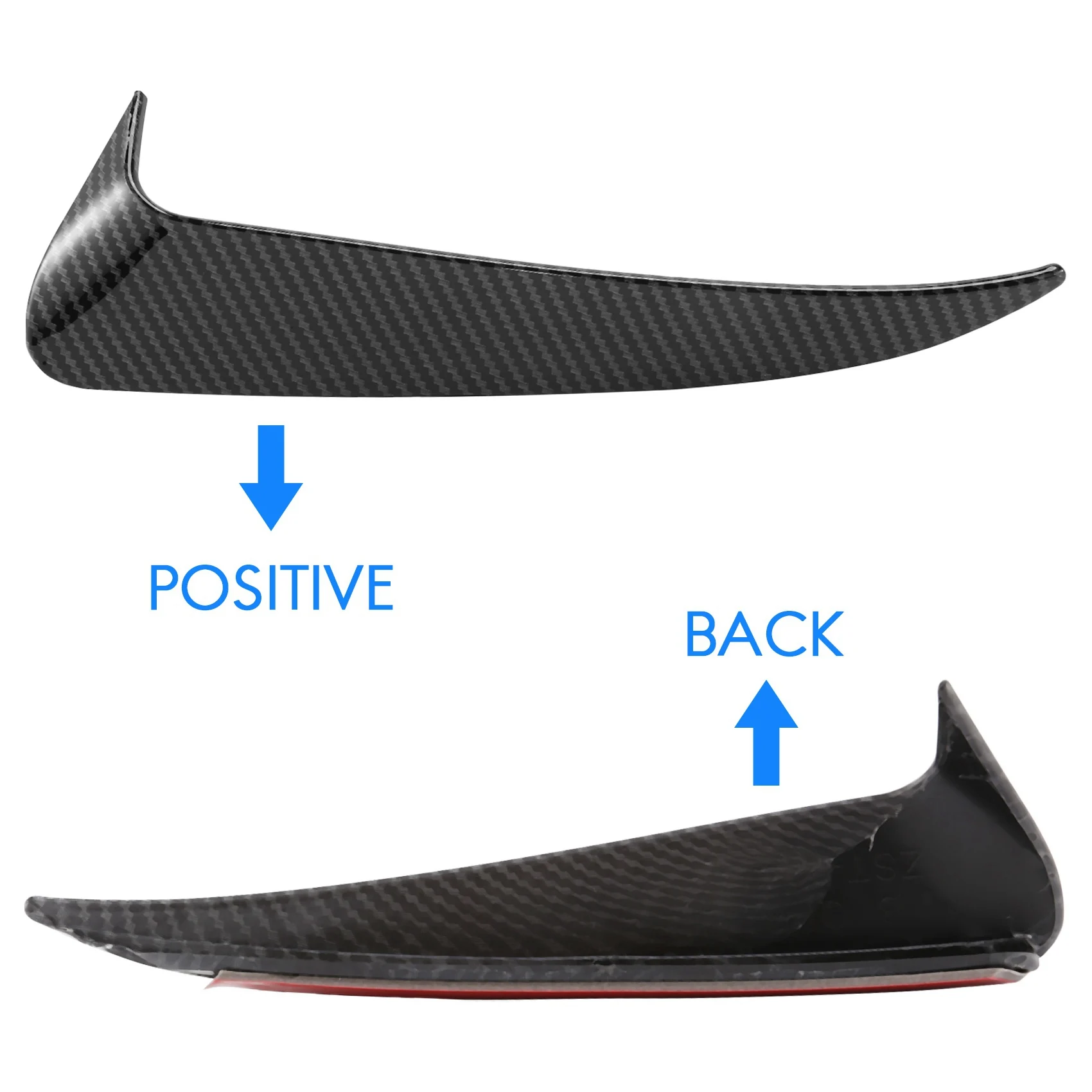 

Для Benz C Class W205 C43 C63 Amg Carbon Fiber Look Задний бампер Крышка вентиляционного отверстия 2014-2019 2 шт.-X59A