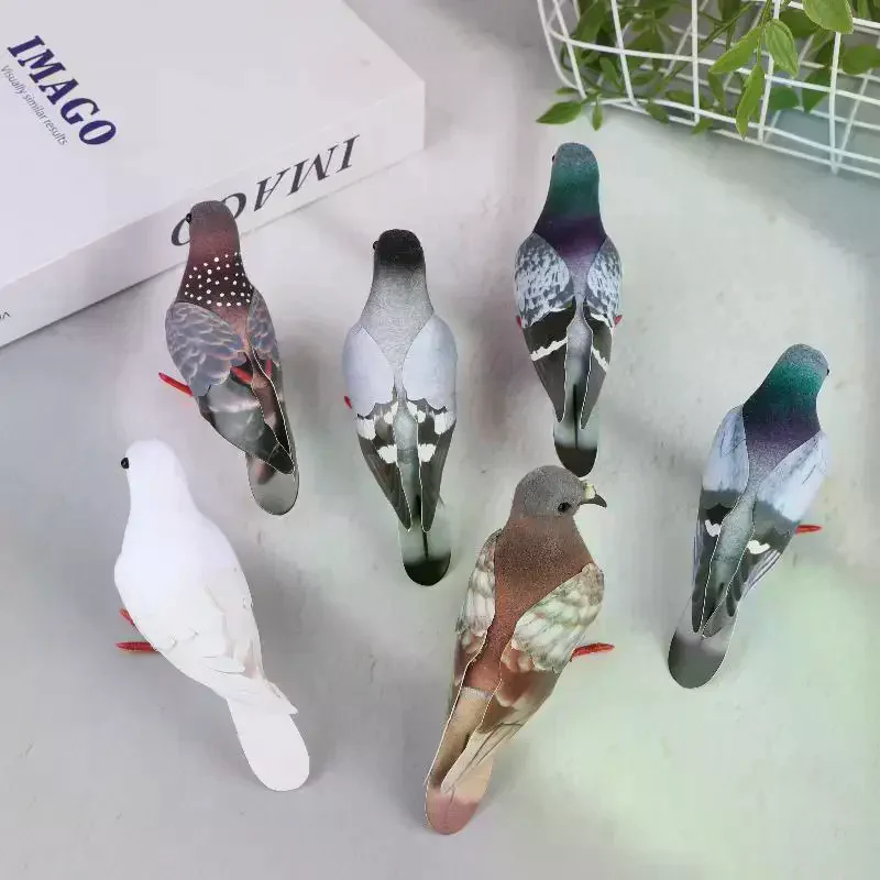 Artificial Birds Simulation Grey Pigeon Dove Model Imitation Animal Party Wedding Supply Photography Props Home Decoration