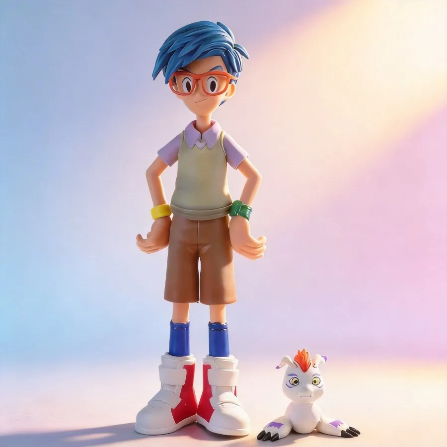 

Anime Digimon Adventure Palmon, Gomamon, Gabumon, Biyomon Figure 18cm Collectible Model Toy for Fans Decora...