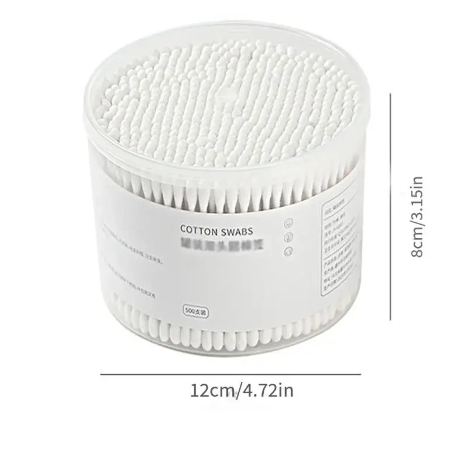 ผ้าฝ้ายล้างเครื่องสําอางขนตาแบบใช้แล้วทิ้ง - เครื่องมือทําความสะอาดหู 500 ชิ้นและไม้กายสิทธิ์ทําความสะอาดที่ทนทานสําหรับการใช้งานที่แม่นยํา
