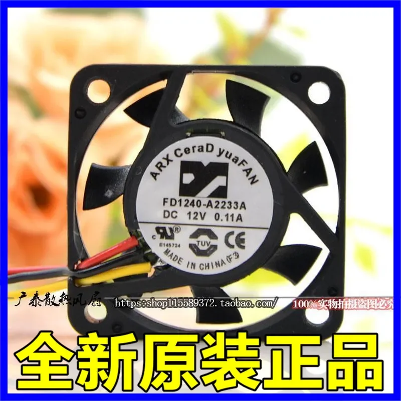 for Sanjiang ARX 4010 FD1240-A2233A 12V 0.11A 4CM Three Wire Cooling Fan Original Taiwan