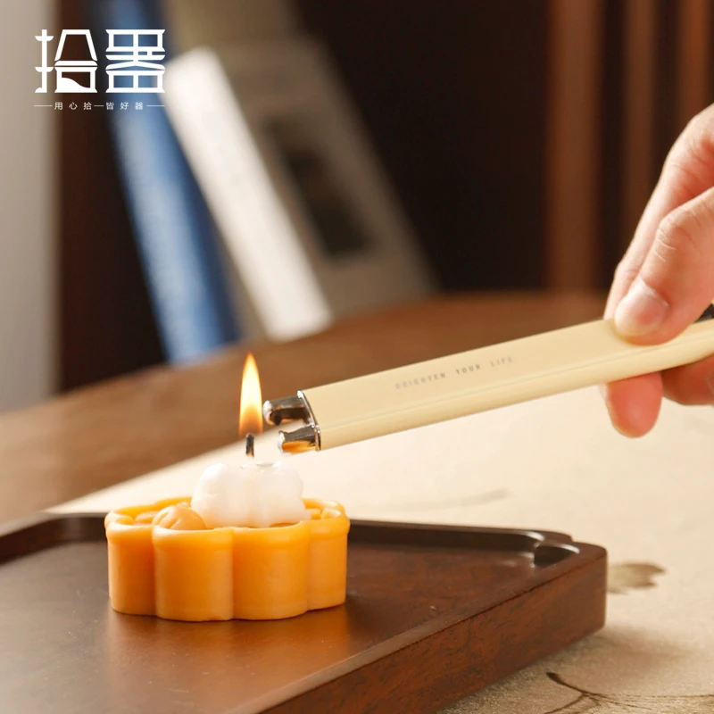 Aromatherapy candle, electronic pulse igniter, rechargeable starter, long-handled gas stove, light stick and set off fireworks