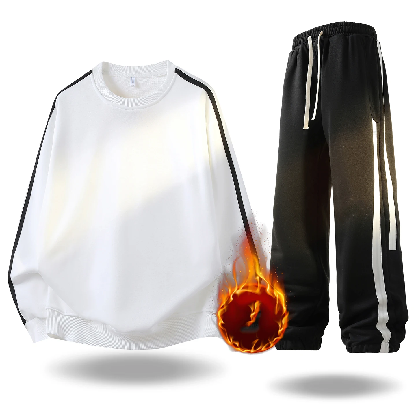 Casual 2-delige sportkledingse - Streetwear Zipper recensie en prijs