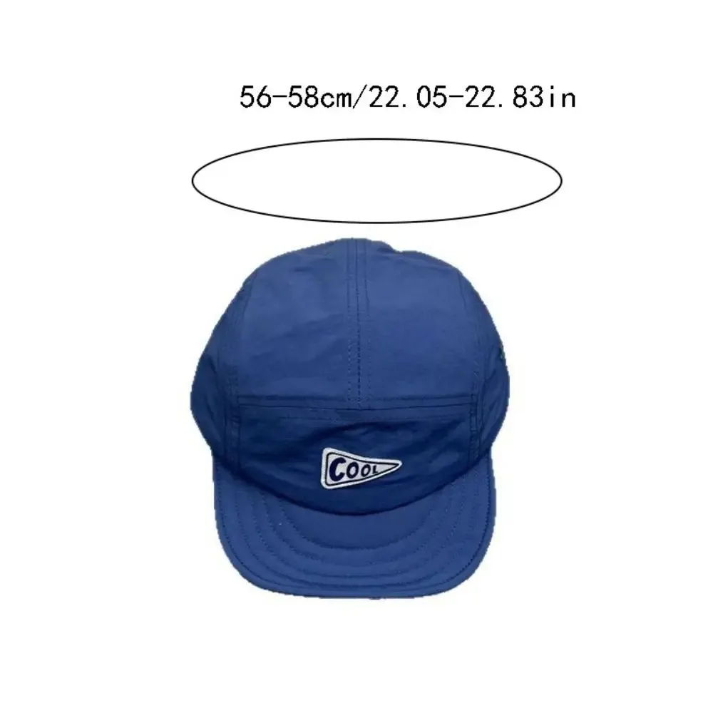 Unisex Vintage 5 Panel Embroidered Short Brim Cap - Quick Dry Outdoor Sun Baseball Hat, for Men Women Daily Sports