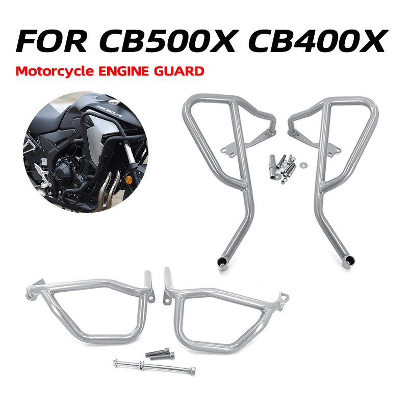 CB 500 X 2024 Engine Guard Highway Crash Bar Bars Motorcycle Frame Protection Bumper Accessories Fit For Honda CB500X 2019-2023