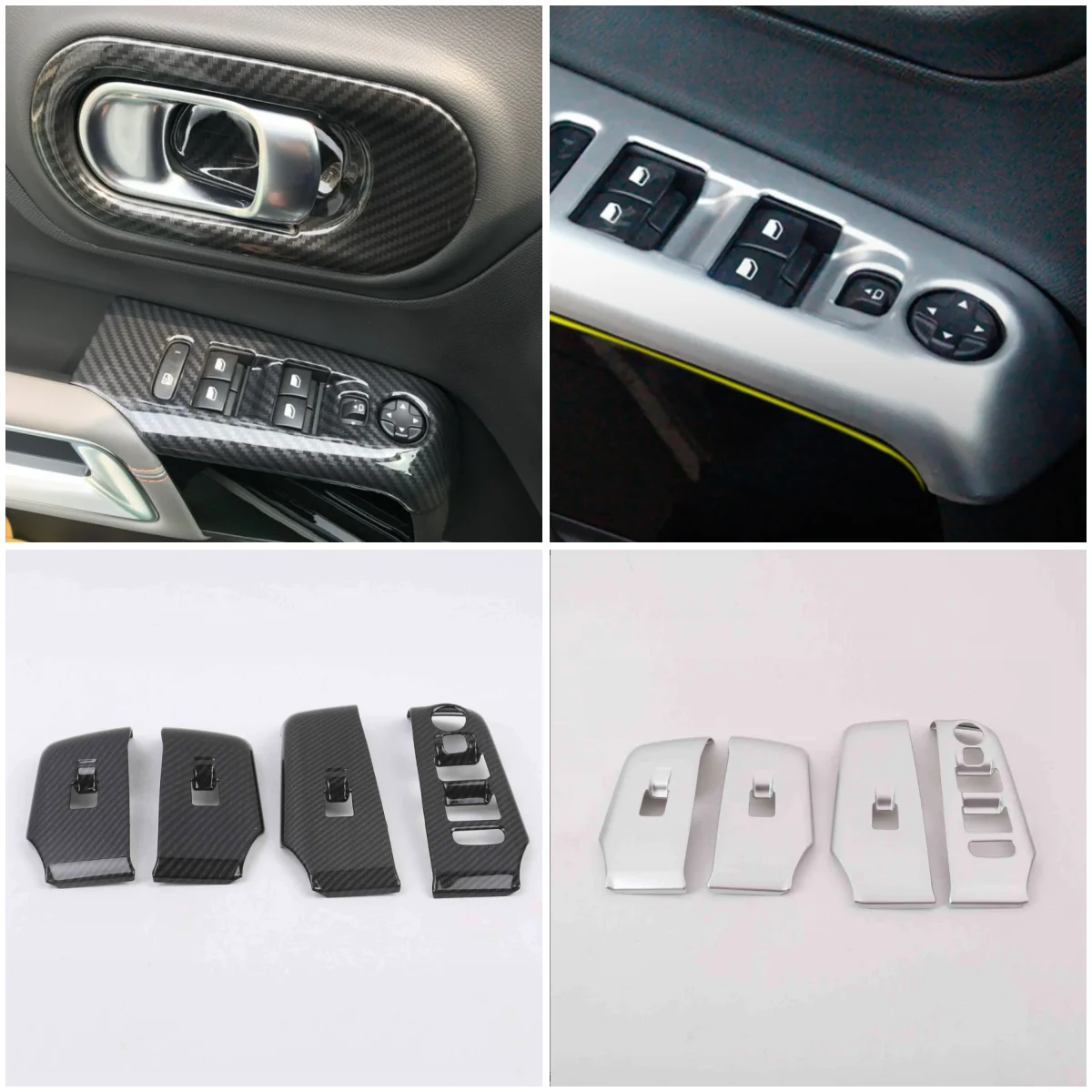 

For Citroen C5 Aircross 2018 - 2021 LHD ABS Interior Accessories Door Armrest Window Switch Control Protection Panel Cover Trim