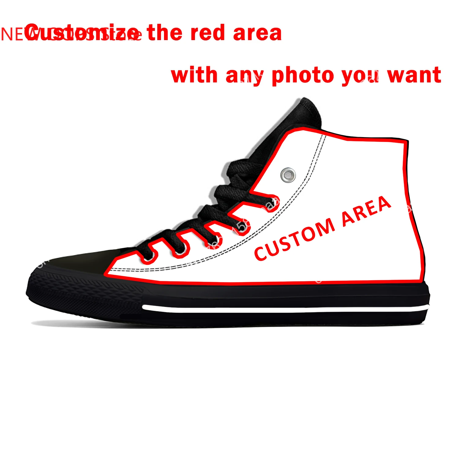 Anime Black Butler 3D Print Canvas Shoes para homens e mulheres, tênis leves, top alto, sapatos casuais, moda, estudantes, quentes