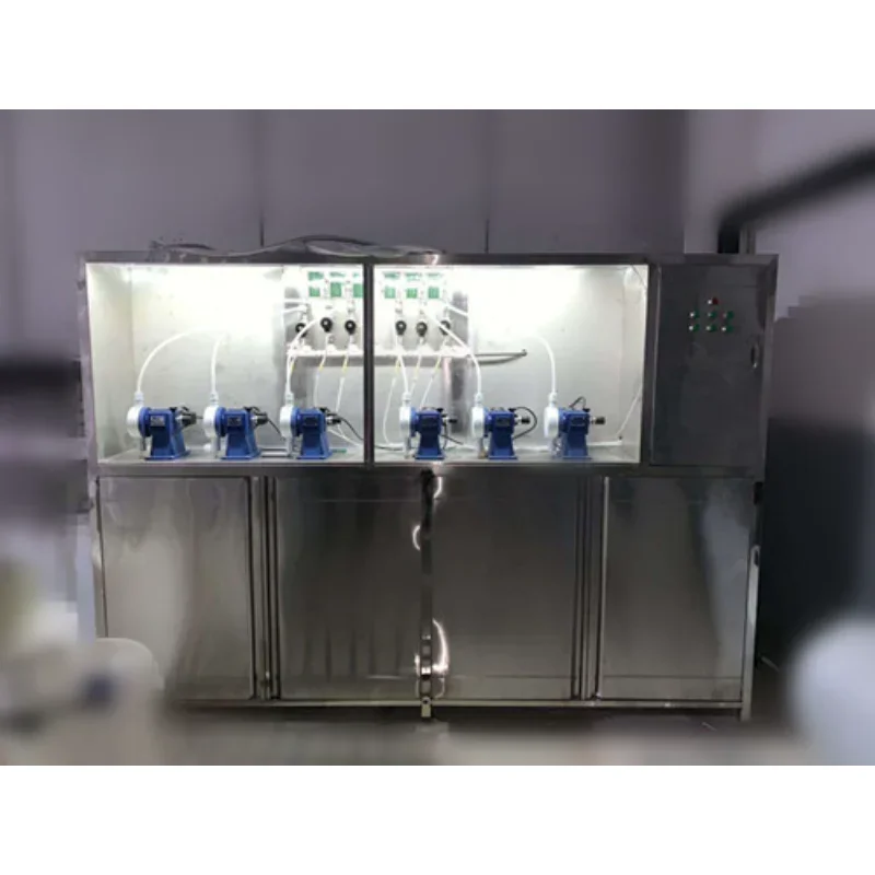 Maintenance free tunnel laundry dispenser