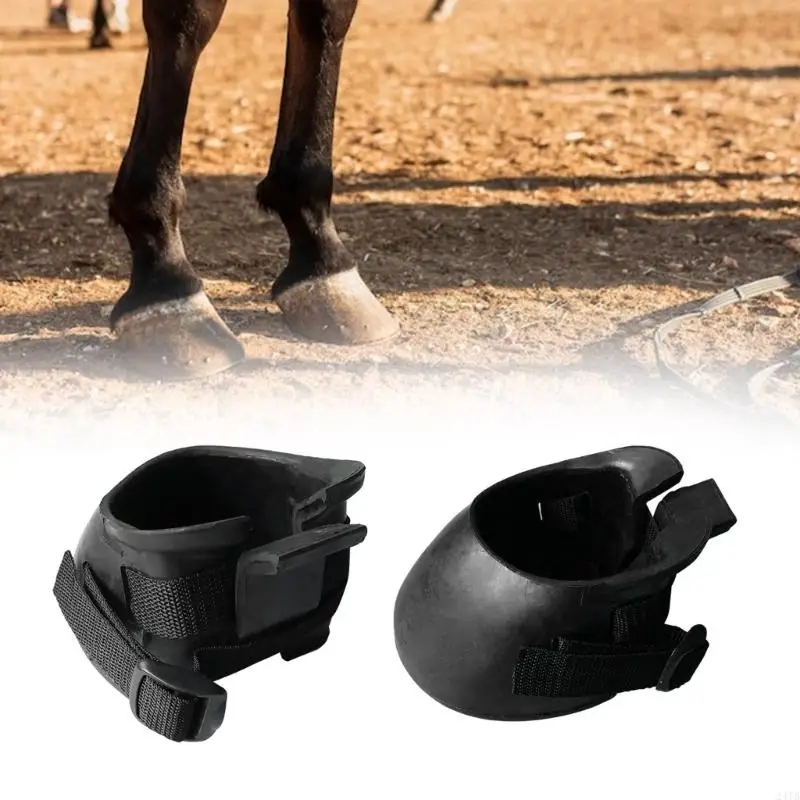 1 Pair Hoof Boot Sturdy Horse Hoof Boot Protective Rubber Hoof Boot For Horse