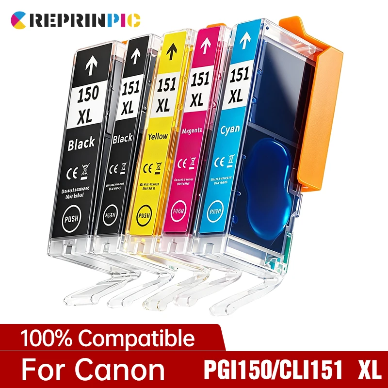 PGI 150 XL CLI 151 Compatible Ink Cartridge PGI150 CLI151 For Canon PIXMA MG6610 MG7110 MG7510 IP7210 IP8710 MX721 Printer