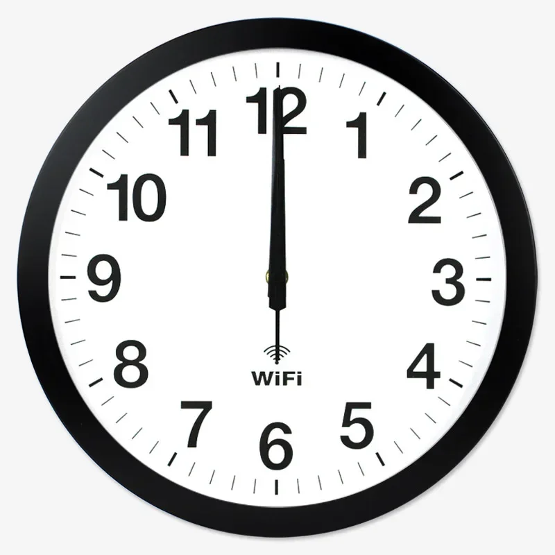 20 inch Smart WIFI Automatic Time Synchronization Network Clock Mute Wall Clock Modern Minimalist Living Room Quartz Home Clock