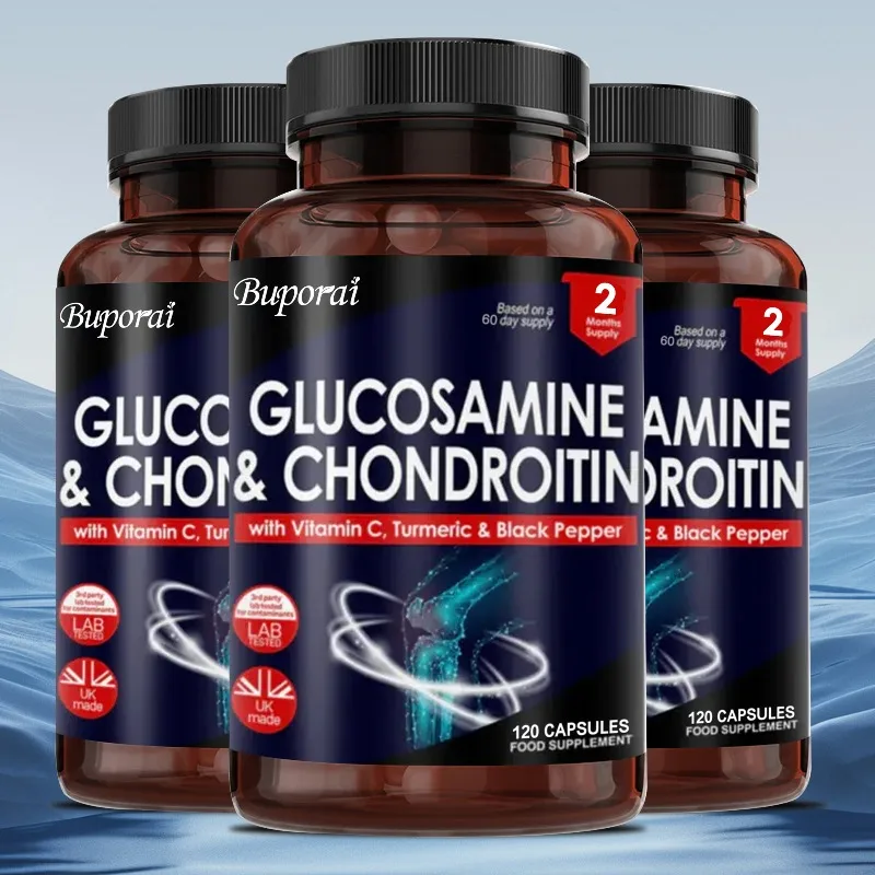 

Glucosamine and Chondroitin - Protects Cartilage, Reduce Pain, Improves Mobility, Supports Joint and Bone Health, Boosts Energy