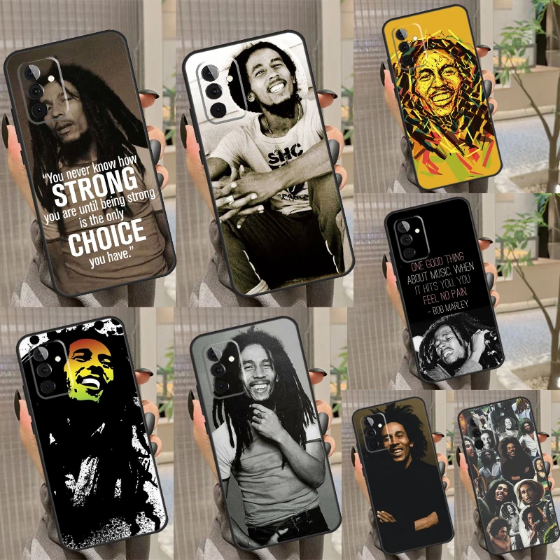 Bob Marley Quotes Rasta Reggae Capa For Samsung Galaxy A52 A42 A32 A22 A12 A53 A33 A23 A13 A51 A71 A14 A24 A34 A54 Case