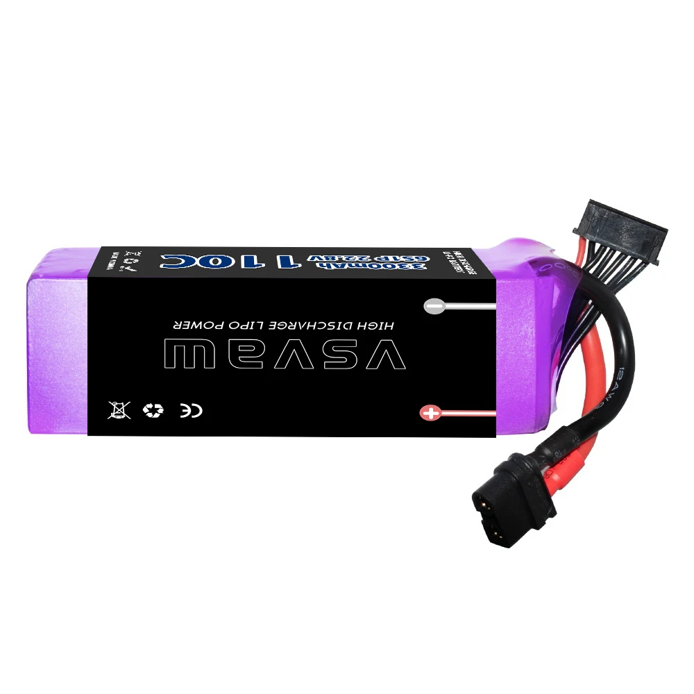 VSVAW 6S 22,8 V 3300 mAh 110 C/220 C Lipo Batterie HV Mini Vier Achsen FPV Modell Drone Hohe Spannung Hohe Rate Lithium-ionen Batterie