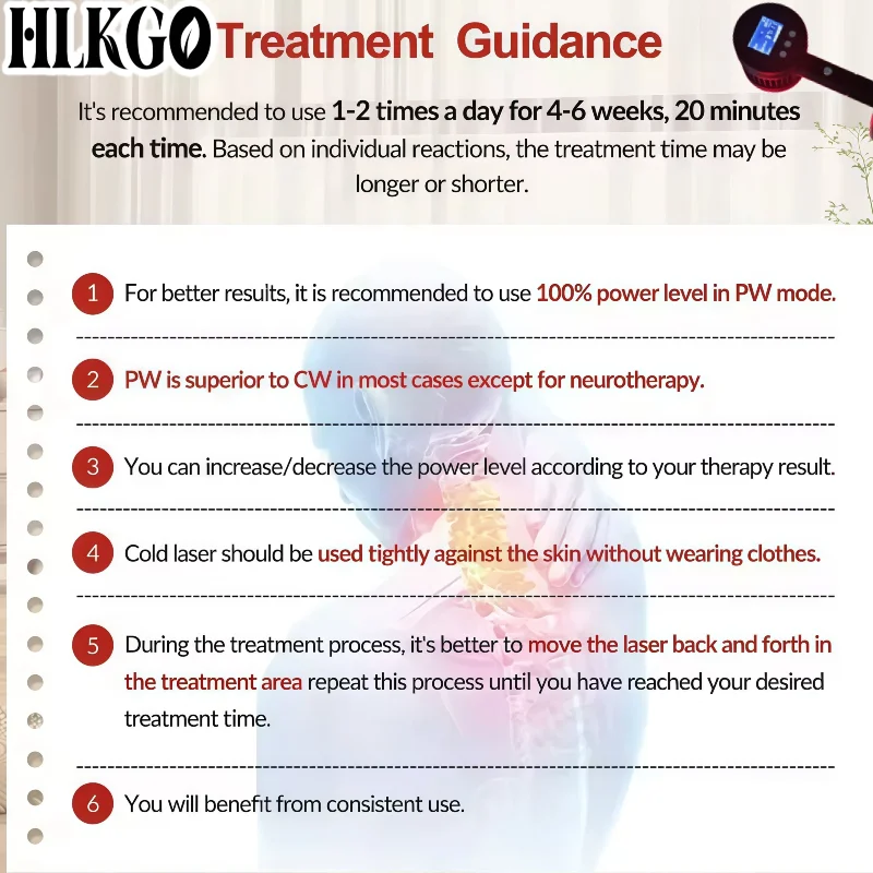

5W Dual Wave Cold Laser Therapy Device 650nm 808nm 25 Diodes Red Light for Home Pain Management Tendonitis