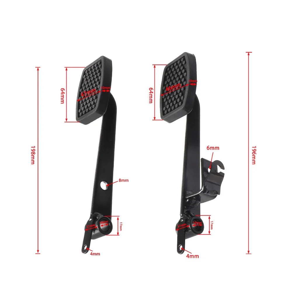 Modified Kart Accelerator & Brake Pedal for Drift Tricycle Racing Mini Bike ATV Four-Wheel Off-Road Vehicle Accessory