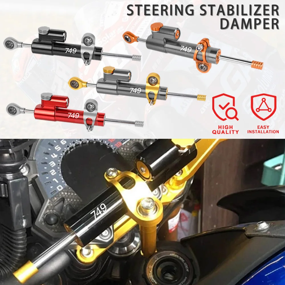 

Universal Motorcycle Accessories Damper Steering Stabilize Safety Control For DUCATI 749 Oscuro 749S 749R 2003-2006 2004 2005