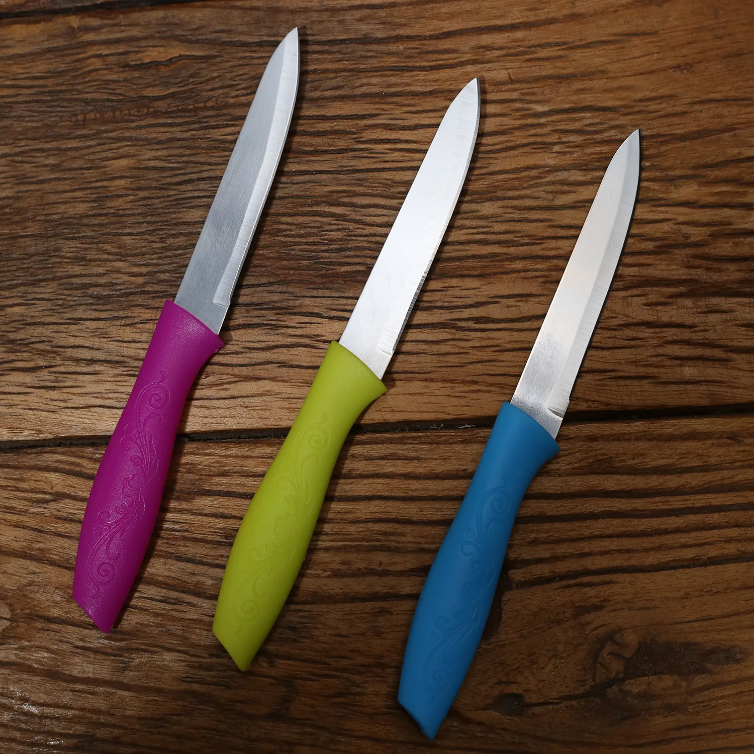 Stainless Steel Knife Classic Fruit Paring Knives Set With Straight Edge Spear Point Kitchen Paring Fruit Kitchen Knifes