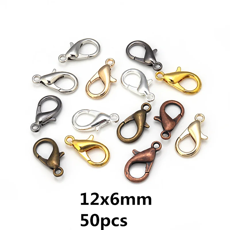 8 Farben 200 Stück offene Biegeringe + 50 Stück Karabinerverschlüsse Haken Verbinder Schmuckherstellung DIY Armband Halskette Schmuckzubehör Kit