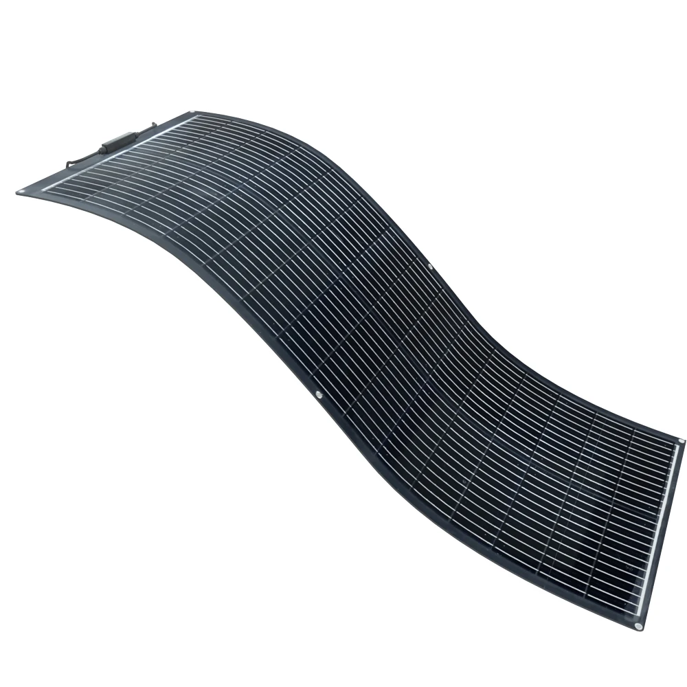 1000W -100W Flexible Solar Panel 100W 24V / 12V Monocrystalline Solar Modules Bendable Semi-Flexible Mono Solar Panel 100 Watt