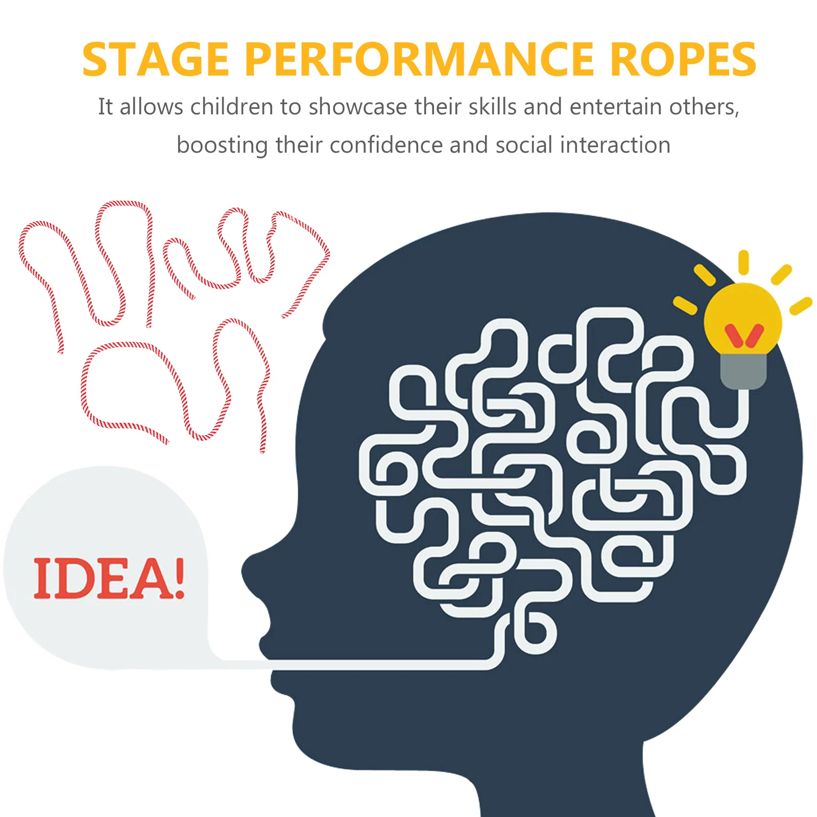 3 قطعة الحبال الوهم الحيل تصميم فريد من نوعه عروض متعددة الاستخدامات الجمهور واسعة سهلة التعلم مظهر رائع #2