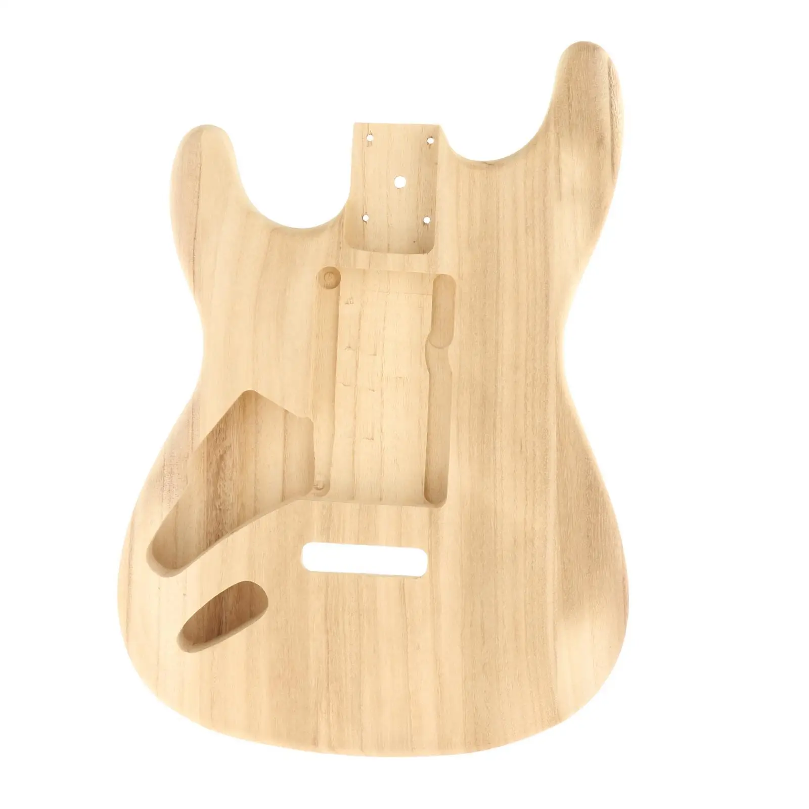 Unfinished Guitar Body Wooden Blank Guitar Body ST Style Guitar Barrel DIY