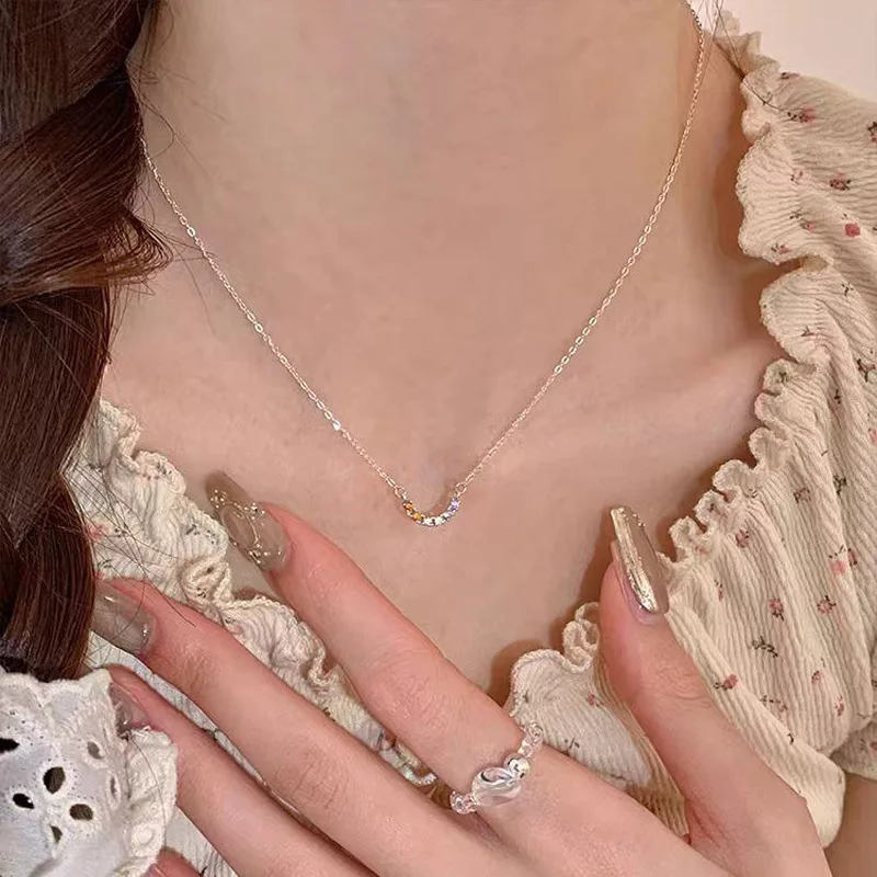 Light luxury all fashion commuting senior sense collarbone chain