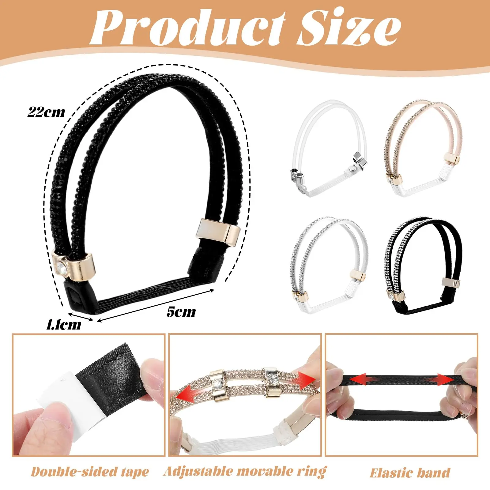1Pair Shoelaces, Non-slip Wrap Heels with Adjustable Buckle, Plastic Shoelaces, Universal Accessories for High Heels and Sandals