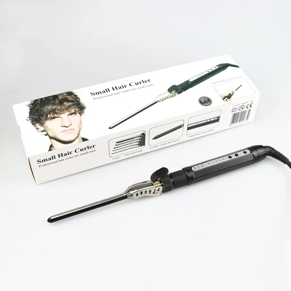 Bestseller Small Curling Iron 7mm Clip Rotatable Short Hair Fluffy Wool Roll Mini Curling Iron