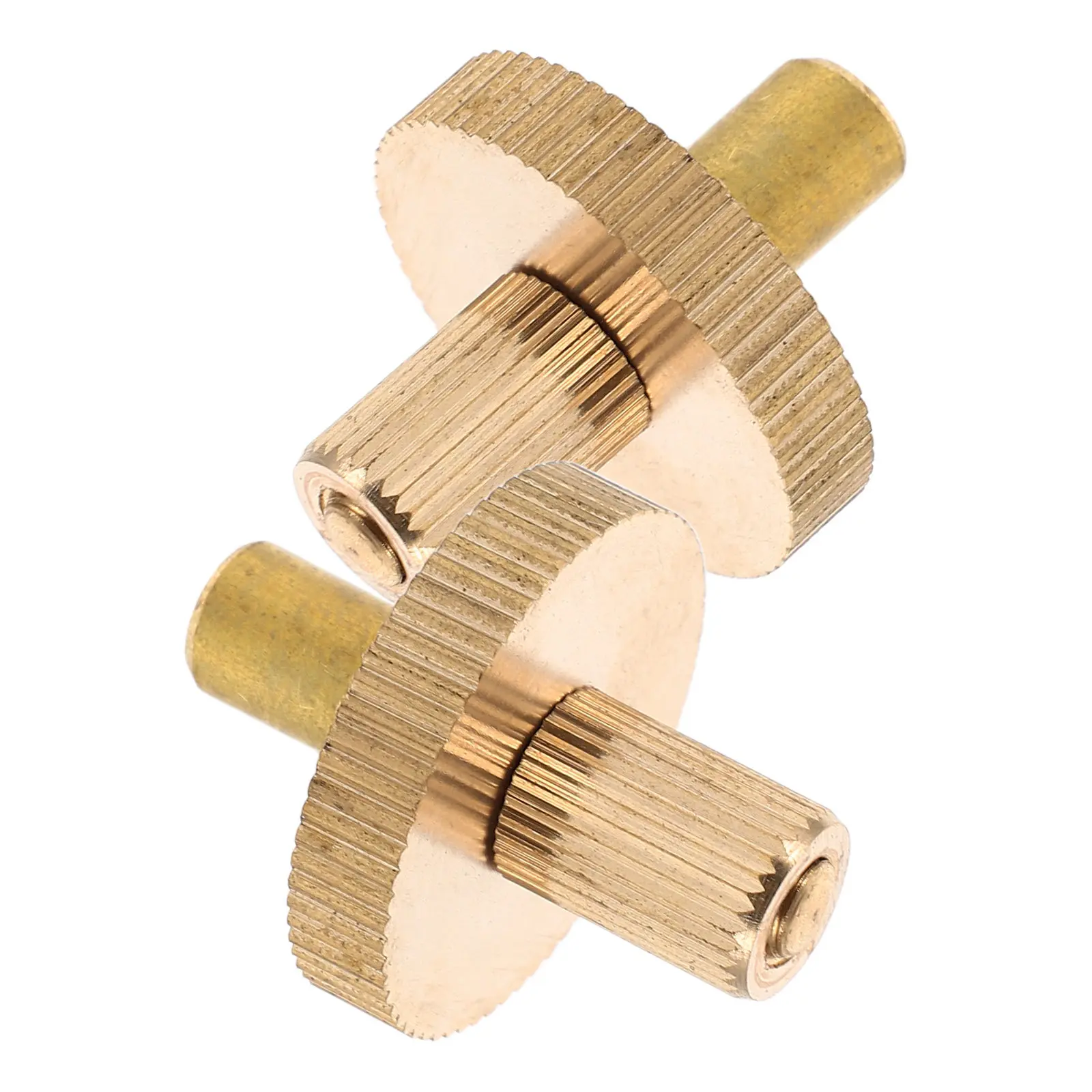 1Pair Brass Double Bass Bridge Screws Split Structure Precise Height Adjustment Replacement Bridge Hardware Fittings