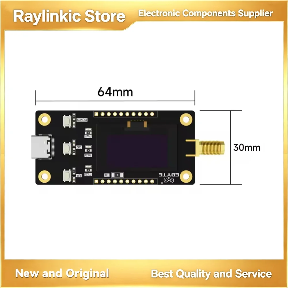 LoRa Offline Test Board OLED Screen EBYTE E32-900TBL-SC E32-900TBH-SC Long Range RF Transceiver Test Kit Soldered LoRa Module