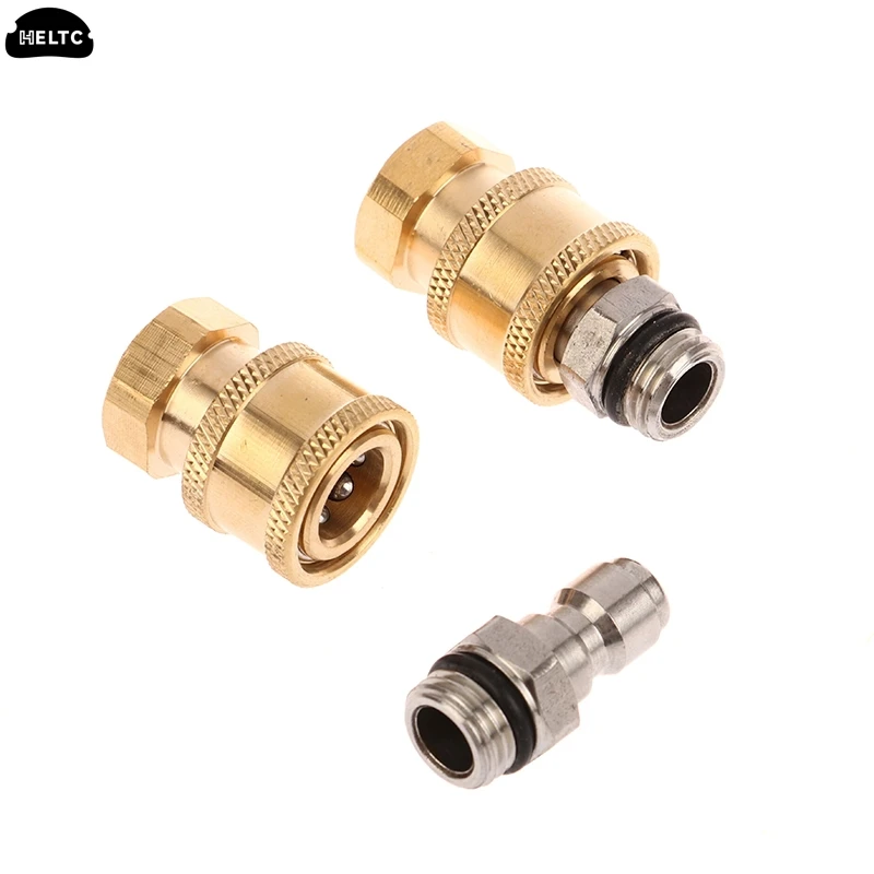 1*Car Washer Foam Lance Connector 1/4 Inch Quick Connect Socket And Quick Connect With Female M14 For Pressure Washer Water Gun