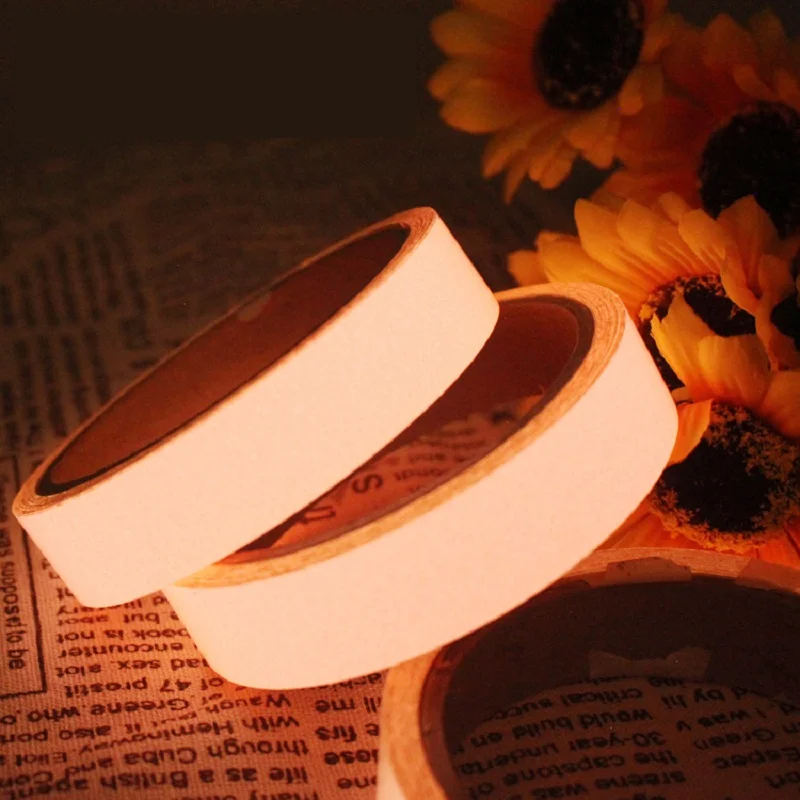 2cm/ 3cm/ 4cm/ 5cm Self-adhesive Luminous Fluorescent Warning Safety Tape