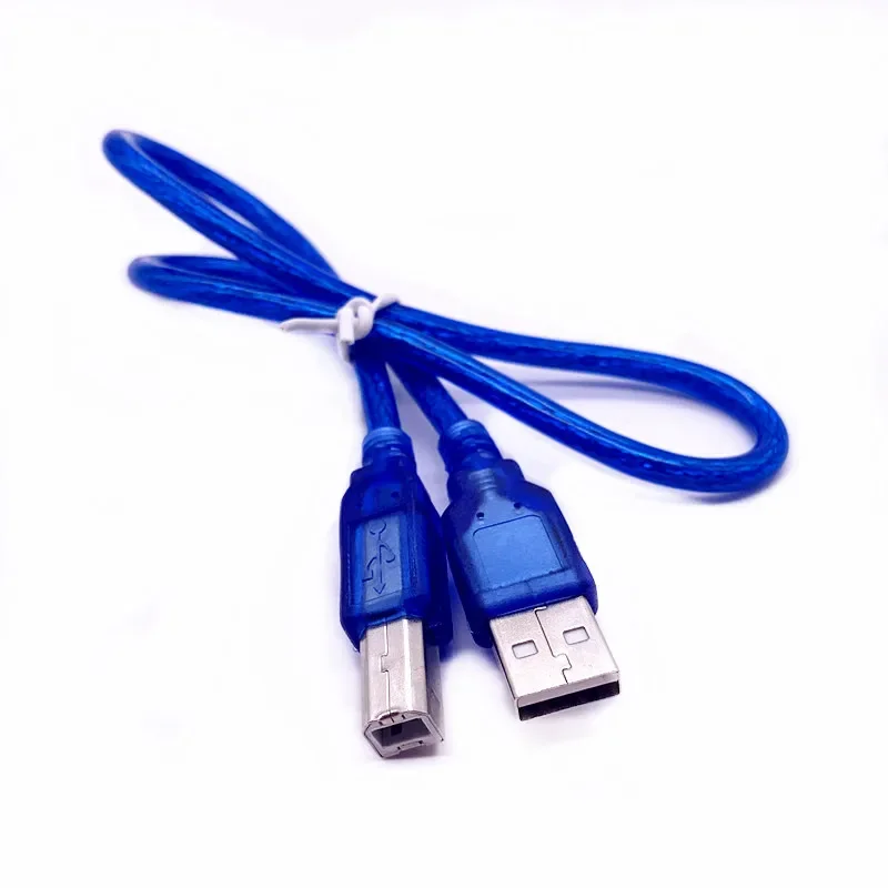 USB High Speed 2.0 A To B Male Cable for Canon Brother Samsung Hp Epson Printer Cord 1.5FT BLUE