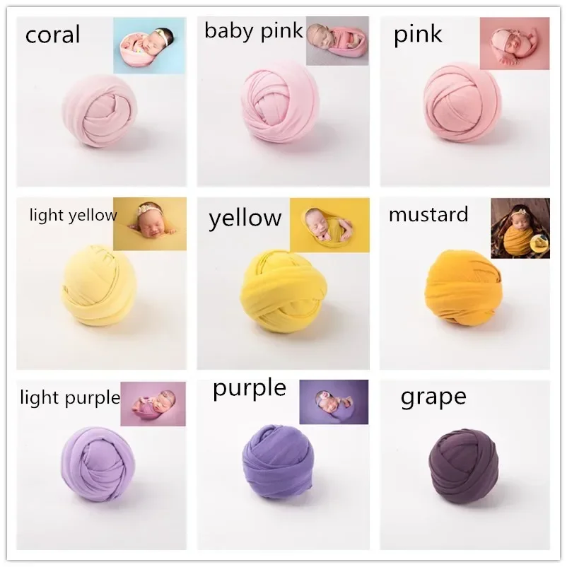 Accesorios de fotografía para recién nacido, manta, envoltura de fotos para bebé, envoltura de leche, envolturas estirables de algodón, telón de