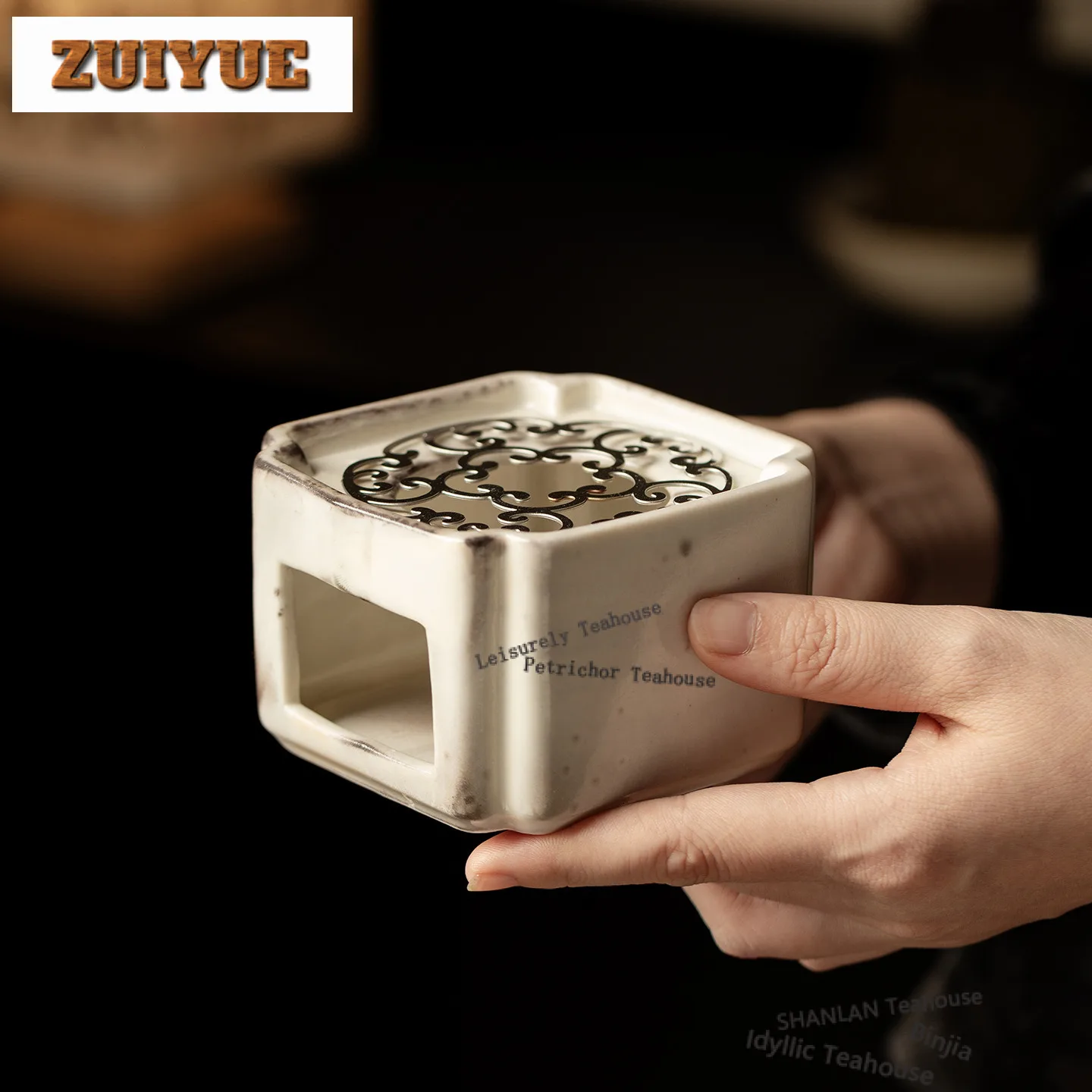 

Shino Yaki Ceramic Tea Warmer Holder Alcohol Burner Stove Kettle Stand Baked Milk Jar Carbon Furnace Tea Ceremony Accessories