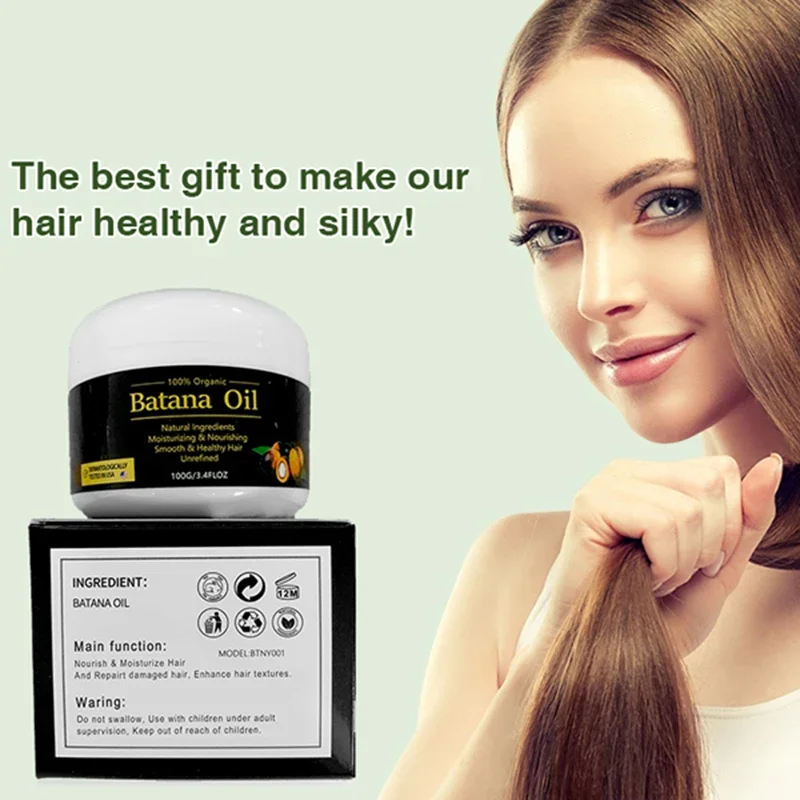 Aceite de Batana 100% crudo para el crecimiento del cabello, aceite de Batana orgánico que elimina las puntas abiertas para hombres y mujeres, hidrata y repara el cabello, nuevo