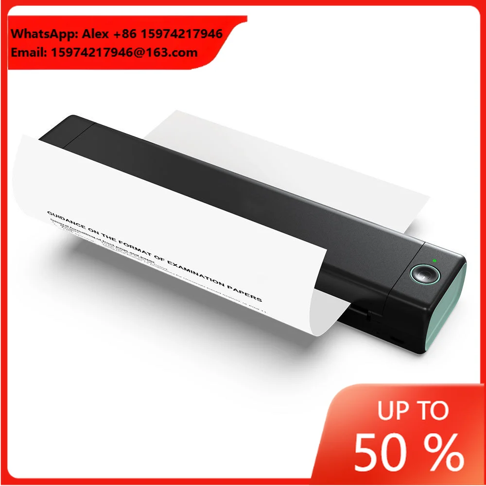 Phomemo M08F A4 Thermal Portable Printer Mini Tattoo Stencil Wireless Travel Office Great Printing Photos