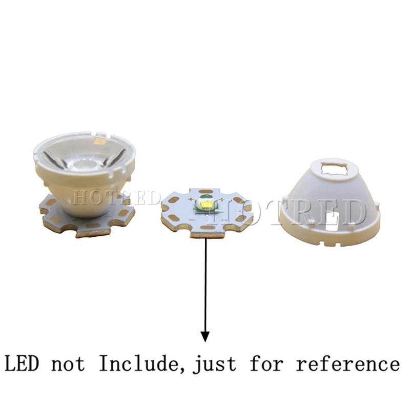 1pcs  XLM LED LED HP50 LED 5050 L2 Lens 21mm 32mm 5 Degree White Holder 10/25/45/60 degree LED LENS/Reflector Collimator