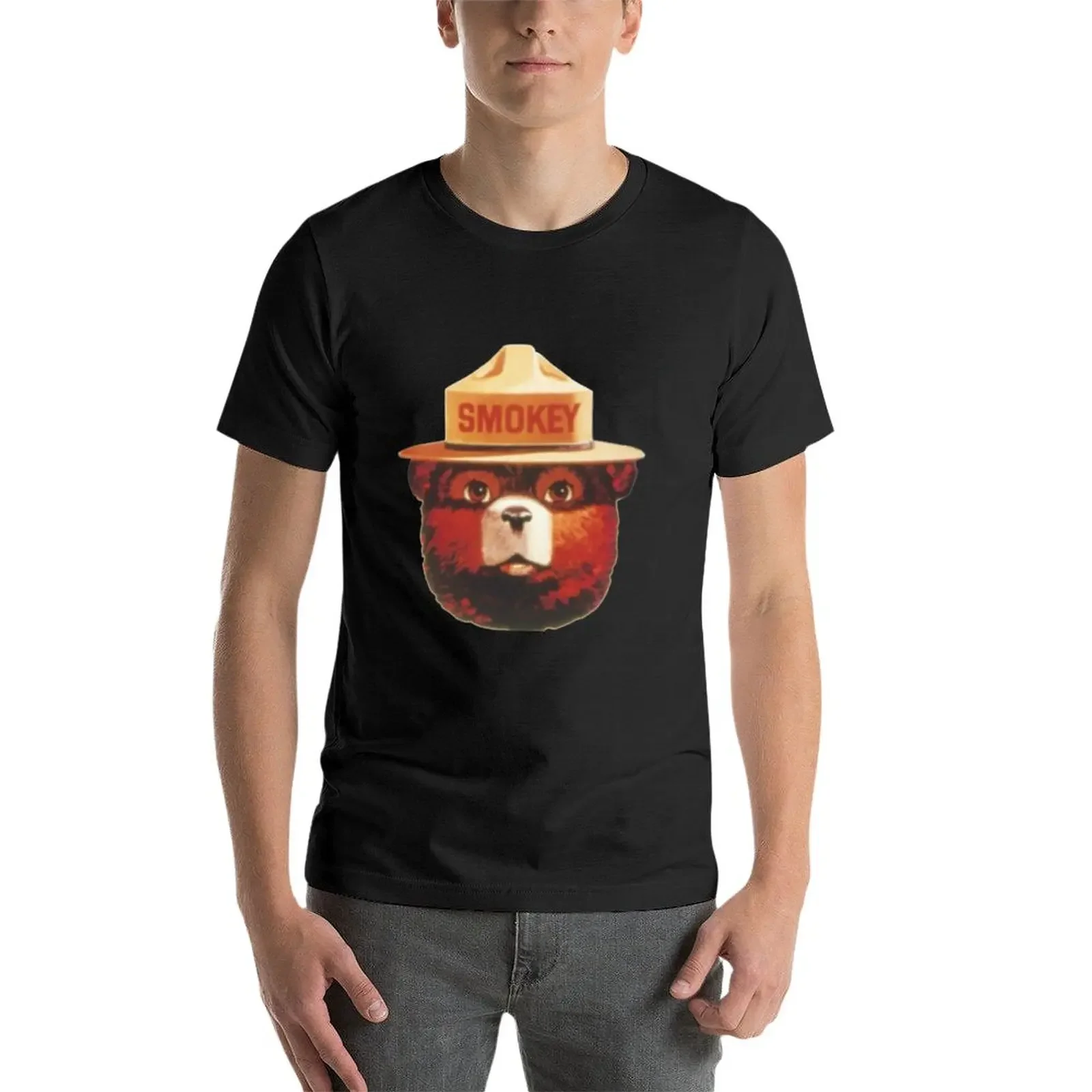 New smokey the bear T-Shirt Oversized t-shirt sweat shirts men clothing image 3