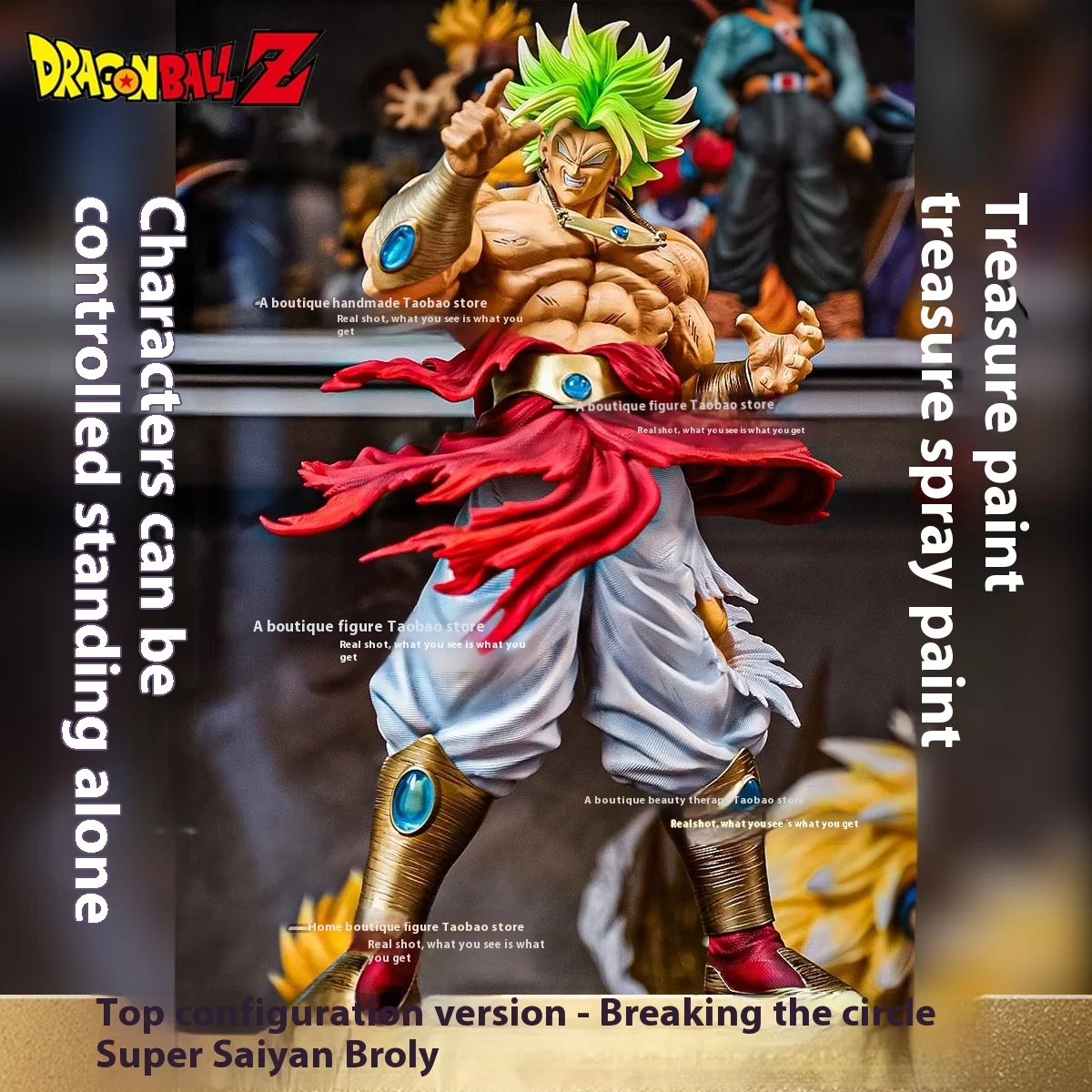 

JT Studio Dragon Ball Z Breakthrough Broly 50 см большая полностью окрашенная статуя GK - Коллекционная фигурка аниме премиум-класса