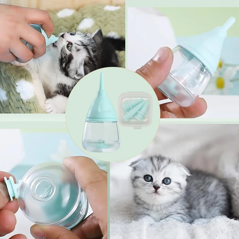 Cat Dog Feeding Bottle Newborn Pet Nursing Water Milk Feeder Device Pacifier Puppy Kitten Animal Drinking Tool