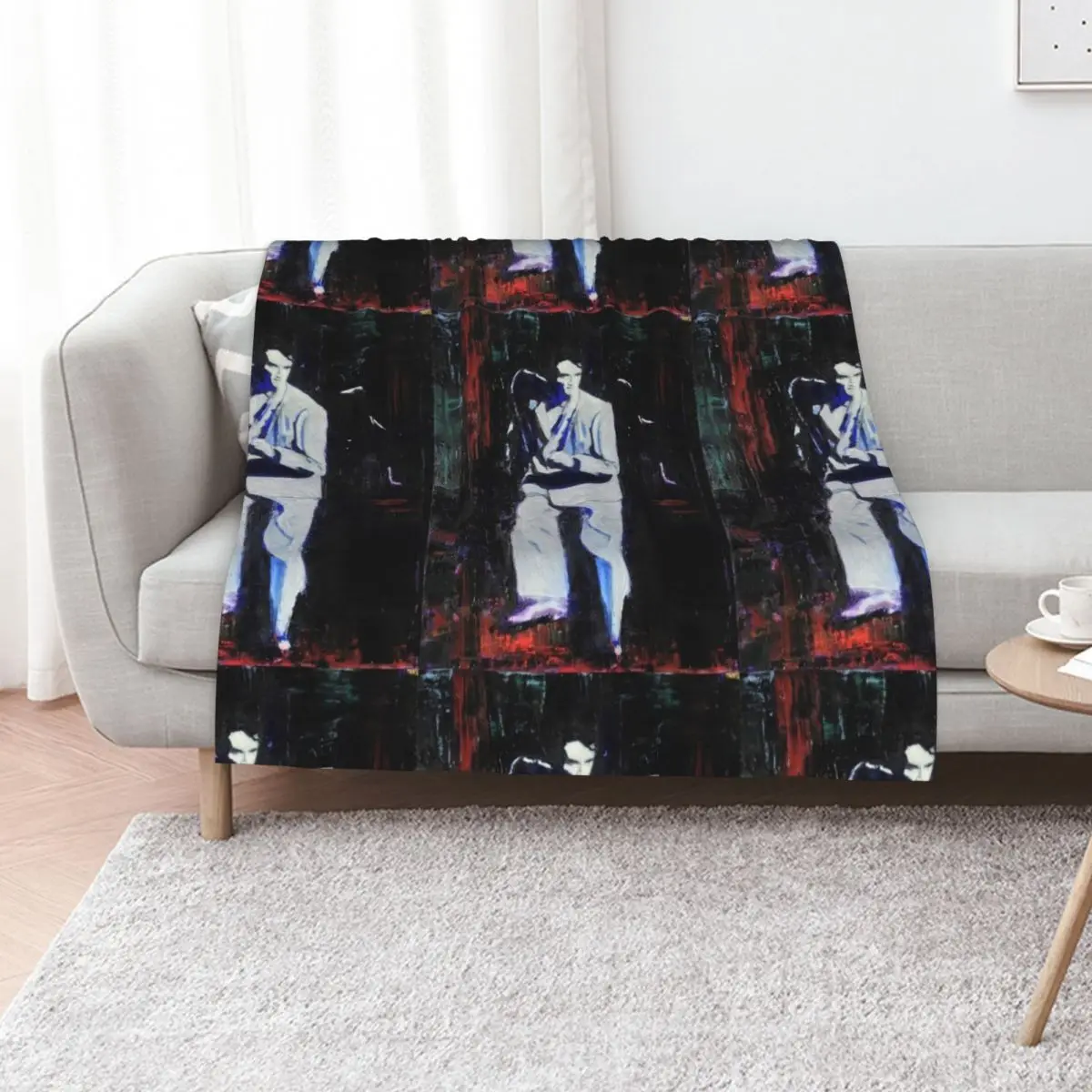 Portrait of David Byrne, Talking Heads - Stop Making Sense! Throw Blanket Soft Beds Plush Sofa Quilt Cute Plaid Blankets